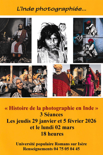 L'Inde photographiée, conférence ACCES Romans